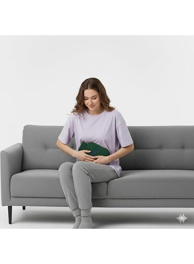 كيس ماء ساخن وبارد 2.5 لتر – زجاجة مطاطية للحرارة لتخفيف الآلام والتشنّجات، ممتاز لألم الدورة وآلام العضلات والمفاصل – آمن للاستخدام العائلي - Image 2